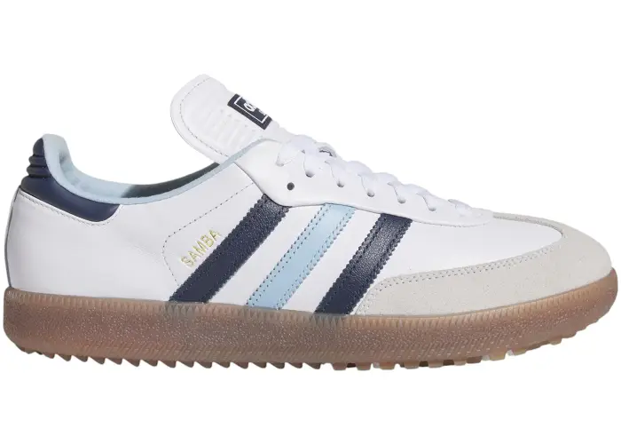 Size 11.5 - adidas Samba Spikeless Golf White Indigo (MENS) JP8650