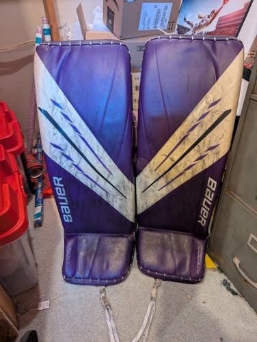 Used Bauer Vapor Hyperlite Goalie Leg Pads