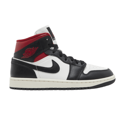 Size 4.5M/6W - Wmns Air Jordan 1 Mid 'Black (NO BOX) Red' BQ6472-061