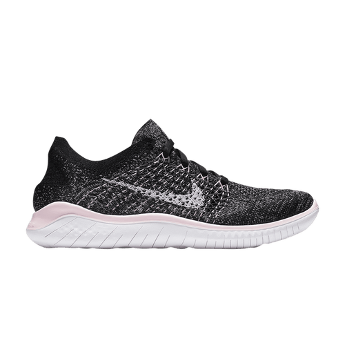 Size 5M/6.5W - Nike Wmns Free RN Flyknit 2018 Black Pink (NO BOX) 942839-007