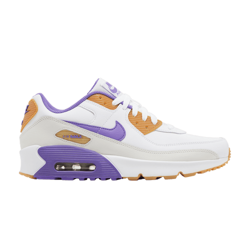 Size 4.5M/6W - Nike Air Max 90 Leather GS Grape (NO BOX) DV3607-103