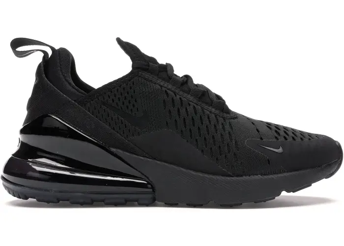 Size 4.5M/6W - Nike Air Max 270 Triple Black (Women's) (NO BOX) AH6789-006