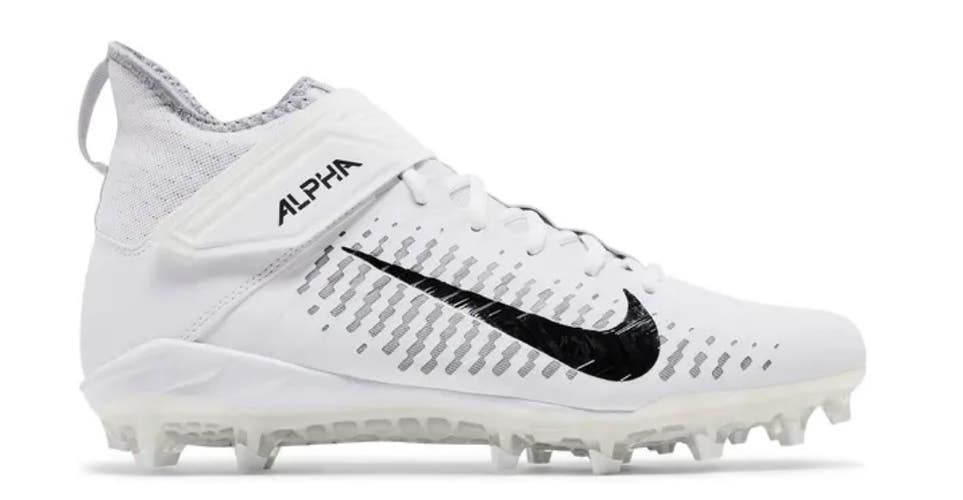 Size 10 - Nike Alpha Menace Pro 2 Mid 'White ( READ DESC) AQ3209-100