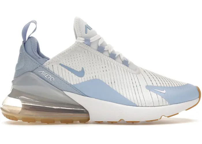 Size 8M/9.5W - Nike Air Max 270 White Blue Tint Gum (Women's) (NO BOX) HJ3222-10