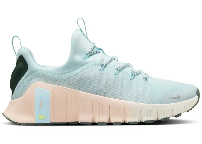 Size 7 - Nike Free Metcon 6 Premium Glacier Blue Washed Coral Vintage Green Meta