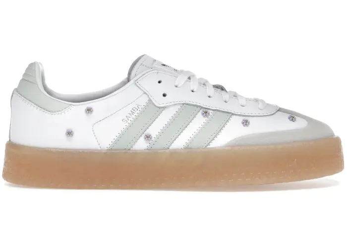 Size 8 - adidas Sambae Floral White Linen Gum (Women's) JS3954