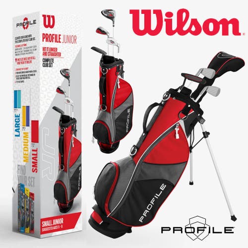 Wilson Profile JGI Junior Complete Golf Set Bag Red Ages 5-8 Right Handed NIB

New in Box