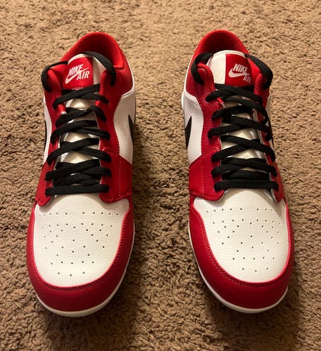 NEW Nike Air Jordan 1 Low Retro MCS Chicago Baseball Cleats CJ8524-611 Size 10.5