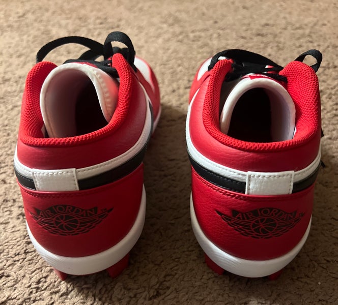 NEW Nike Air Jordan 1 Low Retro MCS Chicago Baseball Cleats  display picture 3