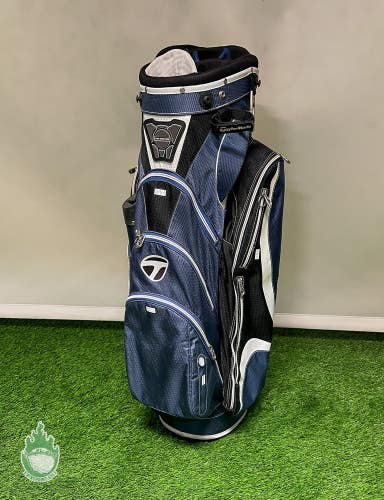 Used Taylormade Cart Carry 14-way Golf Bag Blue