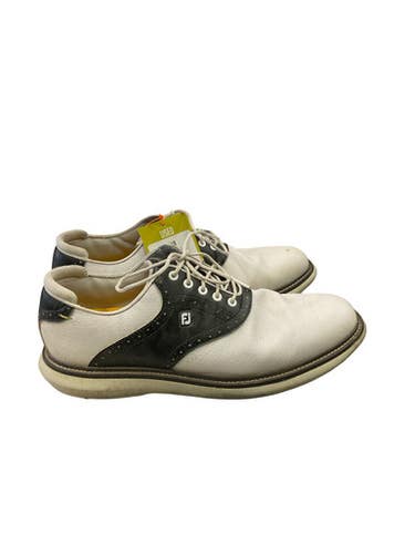 Used Foot Joy Mens Golf Shoes White Senior 11 11859-S000030446