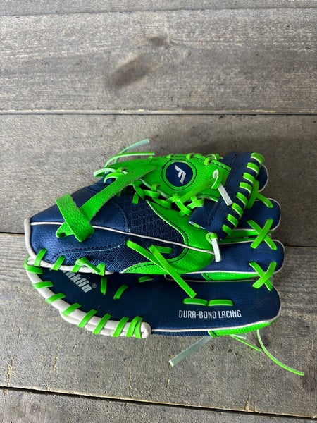 Franklin MeshTek Series 22449 9.5” Youth Baseball T-ball Glove Blue Green RHT