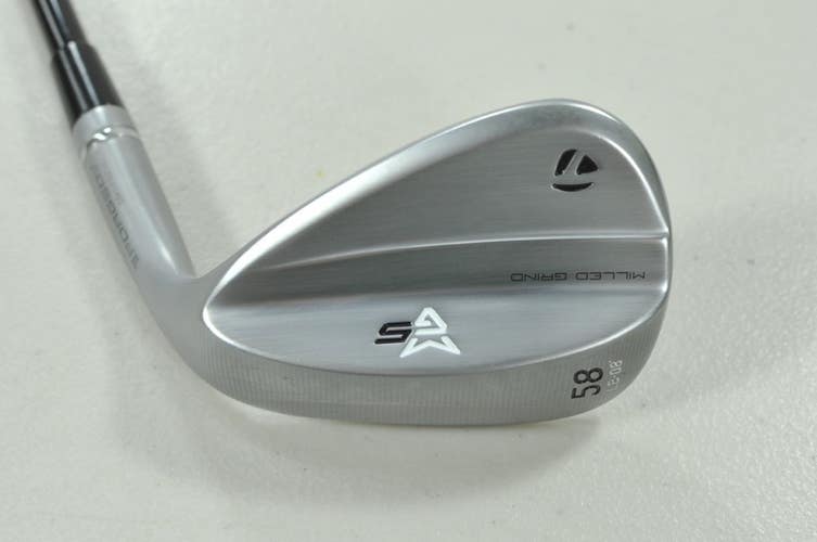 TaylorMade Milled Grind 5 Chrome 58*-08 Wedge RH MMT 75g Stiff Graphite # 211461