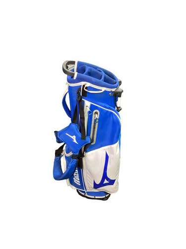 Used Mizuno 5 WAY STAND BAG Mens Stand Bag Royal Blue And White 11347-S000267848