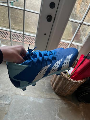 Blue Unisex Size M 11.5 (W 12.5) Adult Adidas Cleats (New)