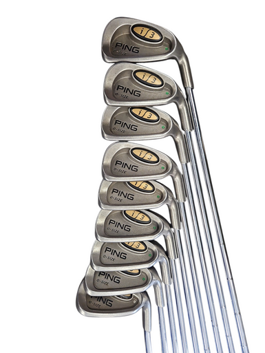 Used Ping I3 GREEN DOT Mens Iron Set RH 3I-PW 11850-S000024199