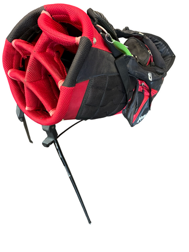 Used Taylormade 7 WAY STAND BAG Mens Stand Bag Red 11682-S000131395