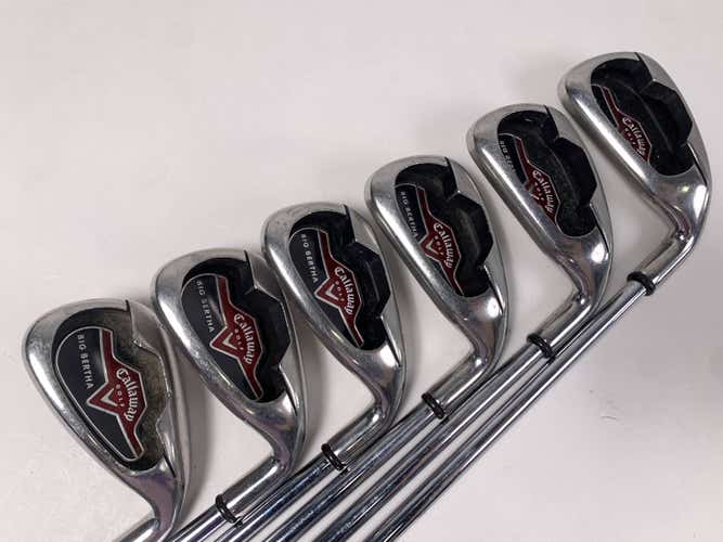 Callaway Big Bertha 2006 Iron Set 4-PW Uniflex Steel Mens RH No 7 iron