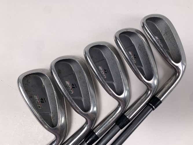 TaylorMade 200 Steel Iron Set 6-PW 90g Stiff Graphite Mens RH