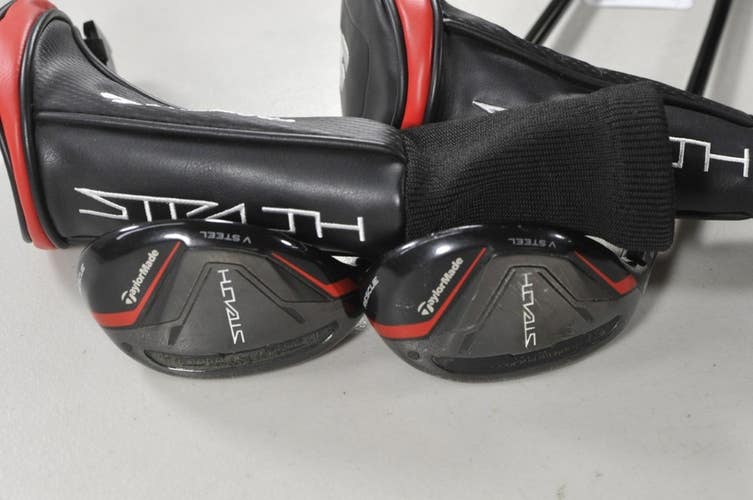 LEFT HANDED TaylorMade Stealth Rescue 3 and 4 Hybrid Set Stiff Graphite # 215650