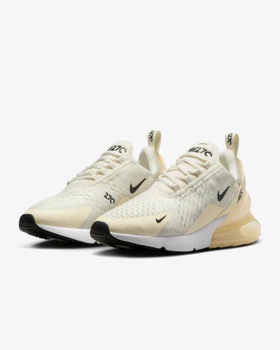 Nike Air Max 270 AH6789-124 Sneakers Women's US 5.5 Ivory Lifestyle Shoes RG287