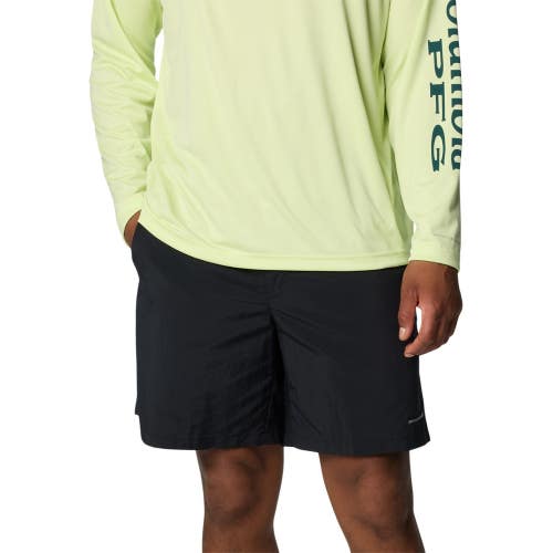 Columbia PFG Backcast III Water Shorts Men's XL Black Poplin Fishingwear DAB256