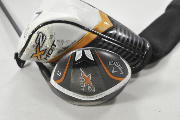 Callaway X2 Hot #3 Fairway Wood Regular Flex RH Tour Aldila 60g Graphite #216244