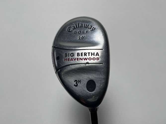 Callaway Big Bertha Heavenwood 3 Hybrid 20* RCH 75w Firm Graphite Mens RH