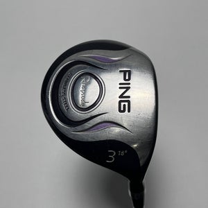 Ping Rhapsody 3 Fairway Wood 18* ULT 129 Ultra Light Ladies Graphite Womens RH