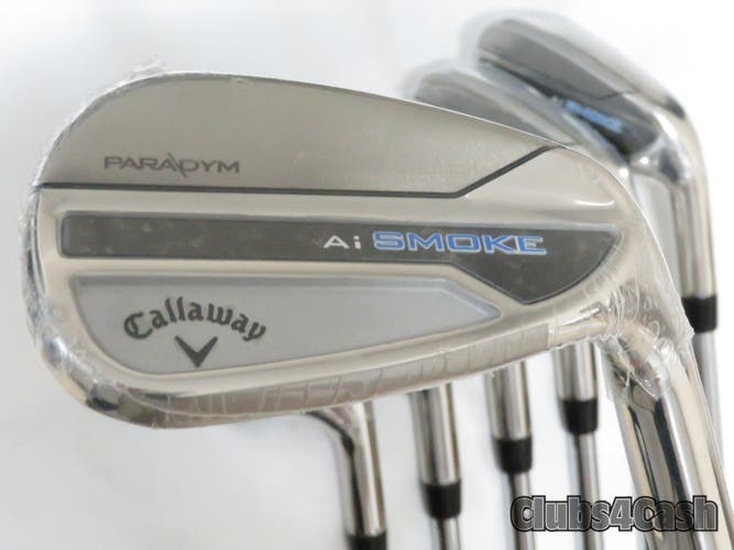 Callaway Paradym Ai Smoke Irons True Temper Elevate MPH 95 Regular 5-P+A .. NEW