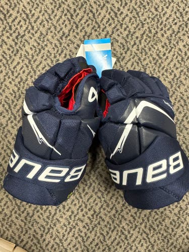 Bauer Navy Vapor Fly 40 Gloves 12" (New)