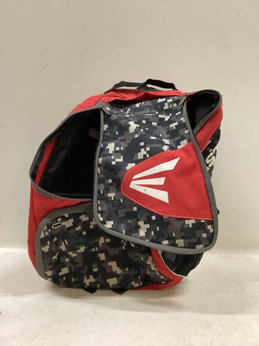 Used Easton BACK PACK - RED AND CAMO BB/SB Player Backpack Orange 11725-S000501007