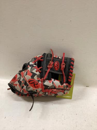 Used Rawlings WPL105B BB/SB Glove RH Throw Black And Red 10 1/2" 11725-S000500777