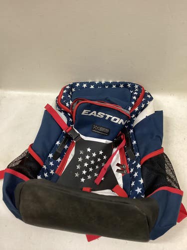 Used Easton WALK OFF ELITE R/W/B BB/SB Player Backpack White/Red/Navy 11725-S000500782