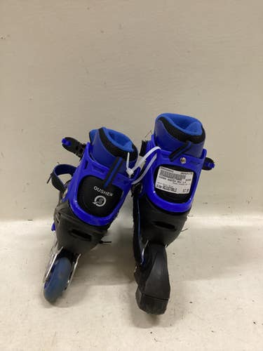Used OUSHEN ADJ 1-4 Junior Rec Fitness Skates Royal Blue Adjustable 11725-S000500842