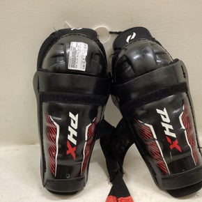 Used PHX ELITE Youth Shin Guards Black And Red 10" 11725-S000500839