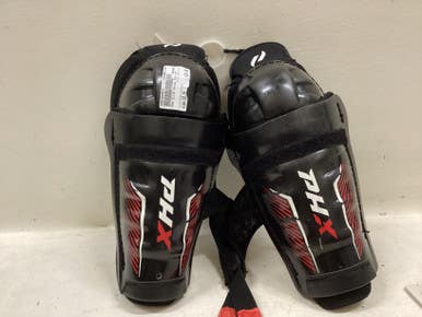 Used PHX ELITE Youth Shin Guards Black And Red 10" 11725-S000500839
