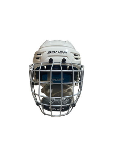 Used Bauer RE-AKT Helmet Cage Combo White MD 11706-S000375710