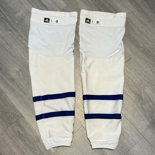Used Adidas Toronto Maple Leafs Away Game Socks