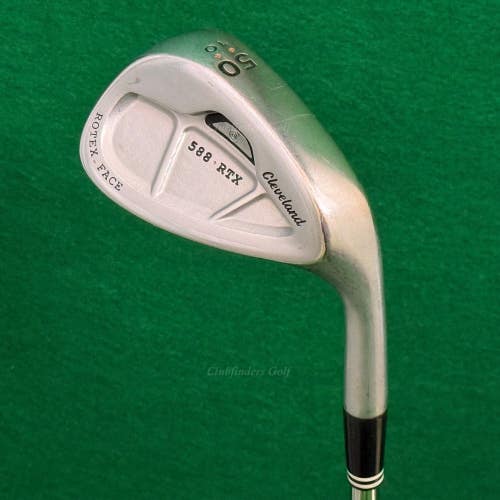 Cleveland 588 RTX Rotex Face Chrome 50-10 50 Gap Wedge Dynamic Gold Wedge Flex