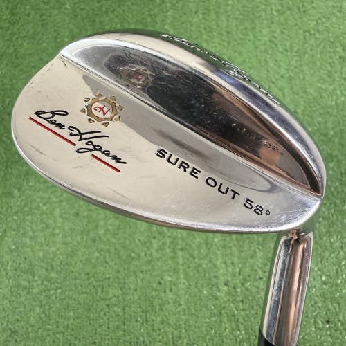 Ben Hogan Sure Out 58 LW Lob Wedge Factory Apex Steel Shaft 35