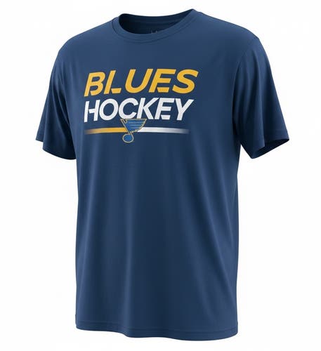 Fanatics Authentic Pro St Louis Blues Navy Blue T-Shirt (New) 91812