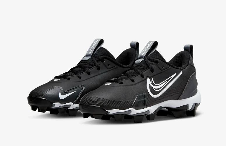new Nike Force Trout 9 Keystone Black White Baseball Cleats Youth FB9731-001 Sz 5.5Y