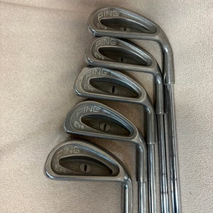 Ping Eye Right Handed Iron Set Stiff Flex 5 Pieces Steel Shaft (Used)