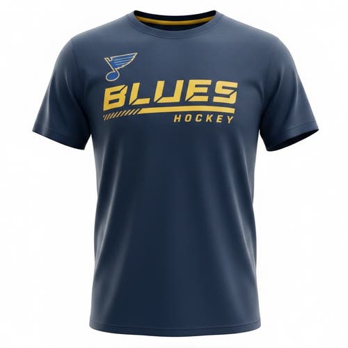 Fanatics Authentic Pro St Louis Blues Navy Blue T-Shirt (New) 76163