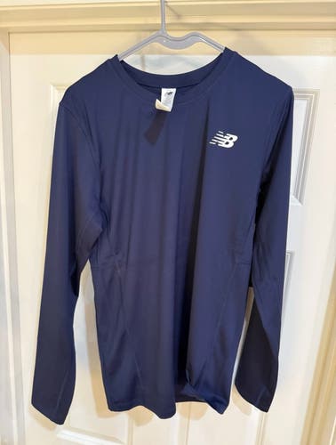 New Balance Compression Long Sleeve Blue Large  (New)