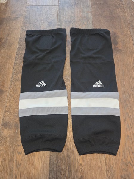 Black Junior Small LA Jr Kings Adidas Game Socks Pro Stock (New)