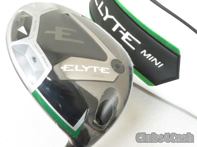 Callaway Elyte Mini Driver 13.5 DENALI Charcoal 60g 6.0 Stiff Flex +Cover  NEW
