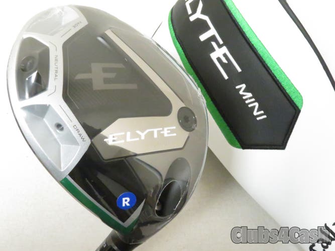 Callaway Elyte Mini Driver 13.5 Denali Charcoal 50g 5.5 Regular Flex +Cover NEW