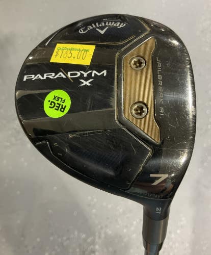 Callaway PARADYM X 21 #7 Fairway Wood 42" HZRDUS 5.5 Regular Flex MRH USED
